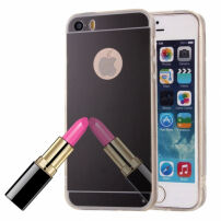 Zaštitna zrcalo maskica za iPhone 5 / 5S / SE (2016) - crna