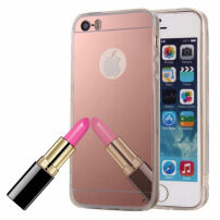 Zaštitna zrcalo maskica za iPhone 5 / 5S / SE (2016) - ružičasta