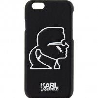 Karl Lagerfeld Hard Case Head Punk maskica za iPhone 6 / 6S - crna