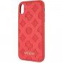 Guess Debossed Peony maskica za iPhone X / XS - crvena