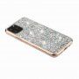 Mekana prozirna maskica sa šljokicama za iPhone 11 Pro Max - srebrna