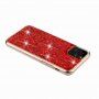 Mekana prozirna maskica sa šljokicama za iPhone 11 Pro Max - crvena