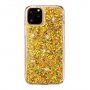 Mekana prozirna maskica sa šljokicama za iPhone 11 Pro Max - zlatna