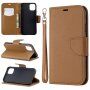 Flip futrola kožne teksture za iPhone 11 - smeđi
