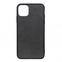 Mat maskica od umjetne kože za iPhone 11 Pro Max - crna
