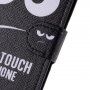 Flip futrola s postoljem Do not touch my phone za iPhone 11 Pro - crna