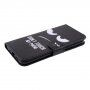Flip futrola s postoljem Do not touch my phone za iPhone 11 Pro - crna