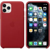 Originalna Apple kožna maskica za iPhone 11 Pro Max - crveni