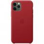 Originalna Apple kožna maskica za iPhone 11 Pro Max - crveni