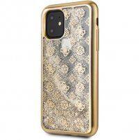 Guess 4G Peony Glitter maskica sa šljokicama za iPhone 11 Pro Max - zlatni