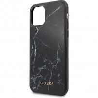 Guess Marble maskicas mramornim uzorkom za iPhone 11 Pro Max - crni