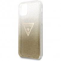 Guess Solid Glitter blještava maskica za iPhone 11 Pro Max - zlatni