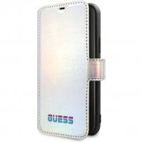 Guess IriDescent Book flip futrola za iPhone 11 - srebrni