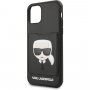 Karl Lagerfeld maskica s utrom za karticu za iPhone 11 Pro Max - crni