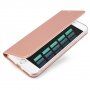 Dux Ducis flip futrola s postoljem za iPhone SE (2020/2022) / 8 / 7 - ružičasto-zlatna