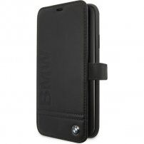 BMW flip maskica od umjetne kože za iPhone 11 Pro Max - crno
