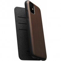 Nomad Folio kožna flip futrola za iPhone 11 - smeđi
