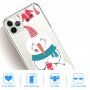 Maskica od meke plastike snjegović za iPhone 11 Pro Max - Proziran