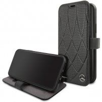 Mercedes Quilted Perf flip futrola za iPhone 11 - crno