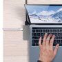 Razdjelnik 2x USB-C konektor + port USB 3.0 + HDMI port + port za punjenje USB-C PD za MacBook - siva