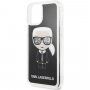 Karl Lagerfeld maskica sa šljokicama za iPhone 11 Pro Max - crni