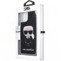 Karl Lagerfeld maskica sa šljokicama za iPhone 11 Pro Max - crni