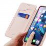 Dux Ducis flip futrola s utorom za kartice za iPhone XR - ružičasto