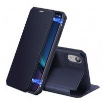 Dux Ducis flip futrola s utorom za kartice za iPhone XR - plavo