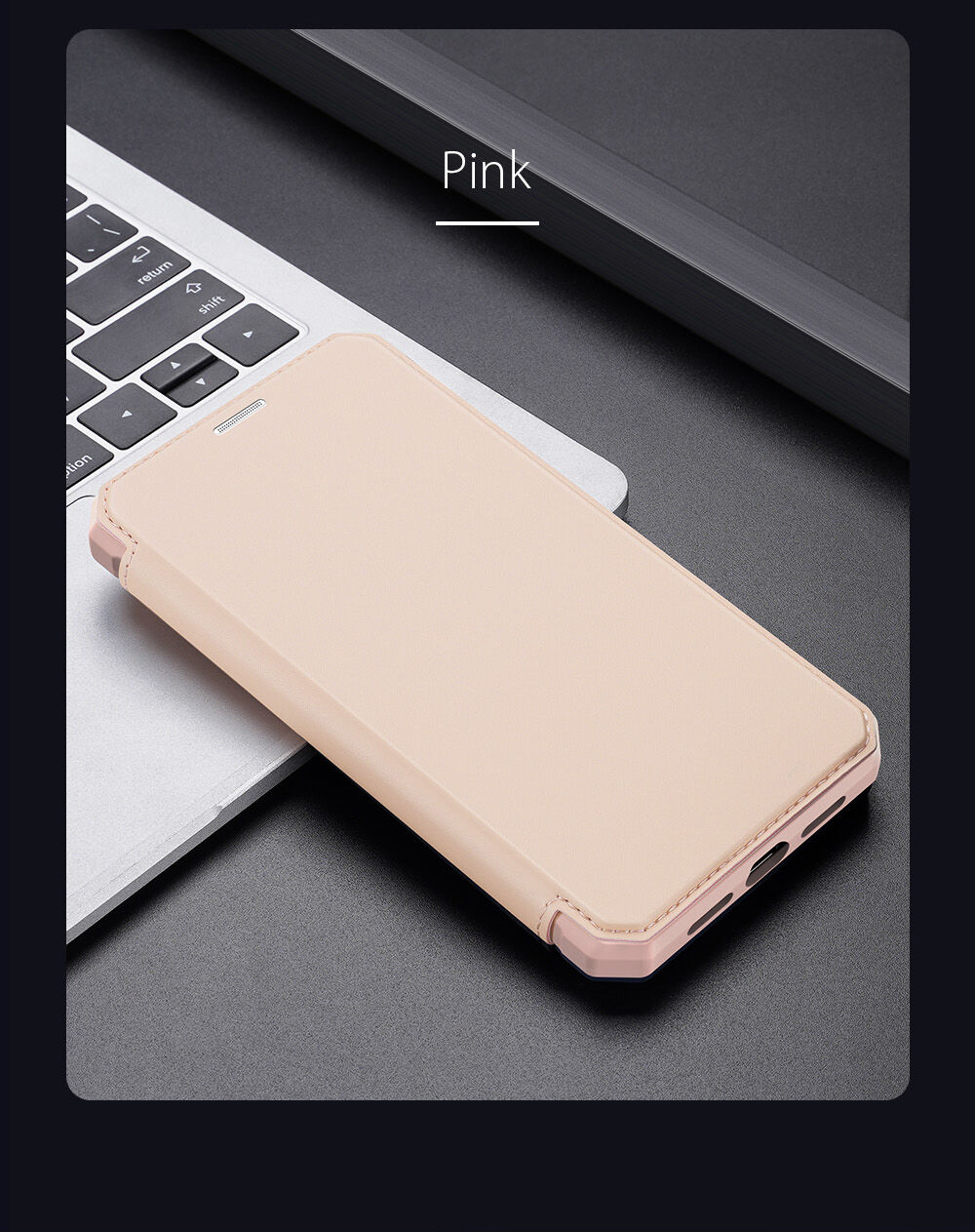 Dux Ducis flip futrola s utorom za kartice za iPhone XR - plavo