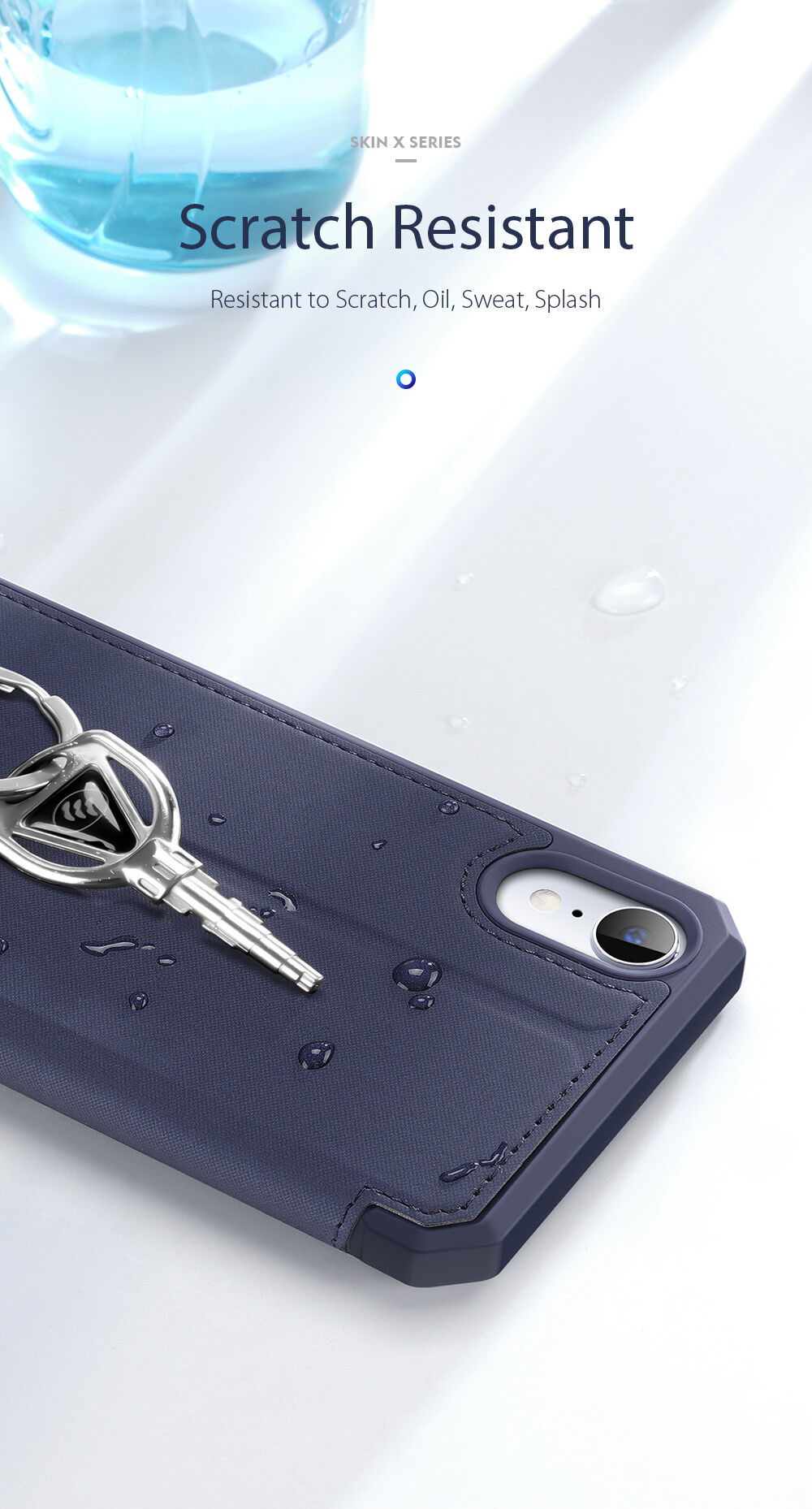 Dux Ducis flip futrola s utorom za kartice za iPhone XR - ružičasto