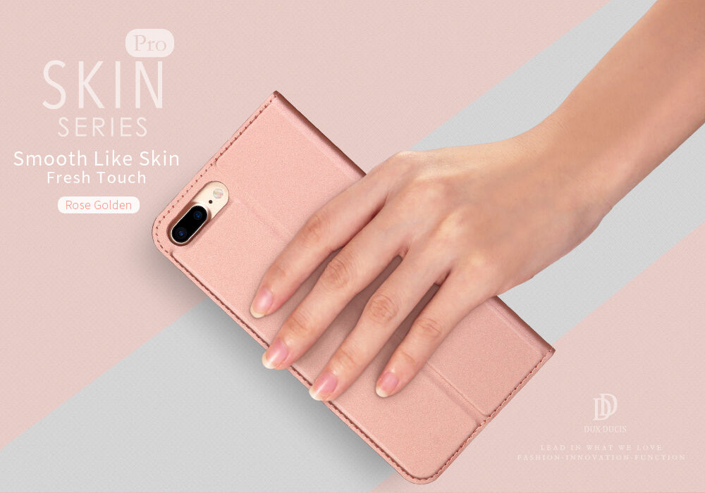Dux Ducis flip futrola s postoljem za iPhone 7 Plus / 8 Plus - Zlatno