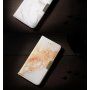 Flip futrola s mramornim uzorkom za iPhone SE (2020/2022) / 8 / 7 - sivo