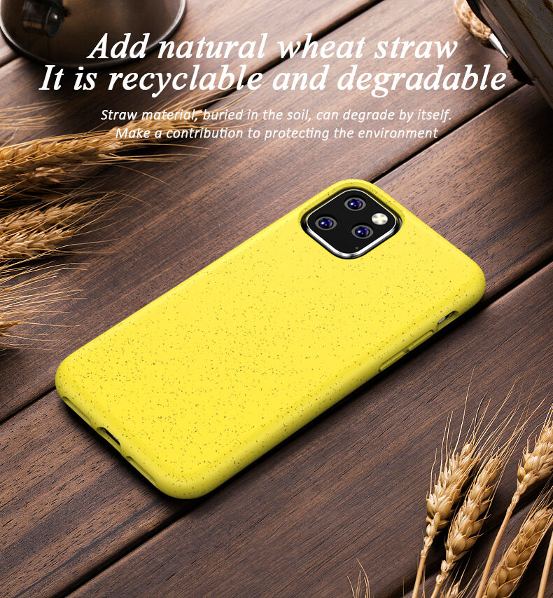 Matný eko razgradiva maskica za iPhone 11 Pro - crvena