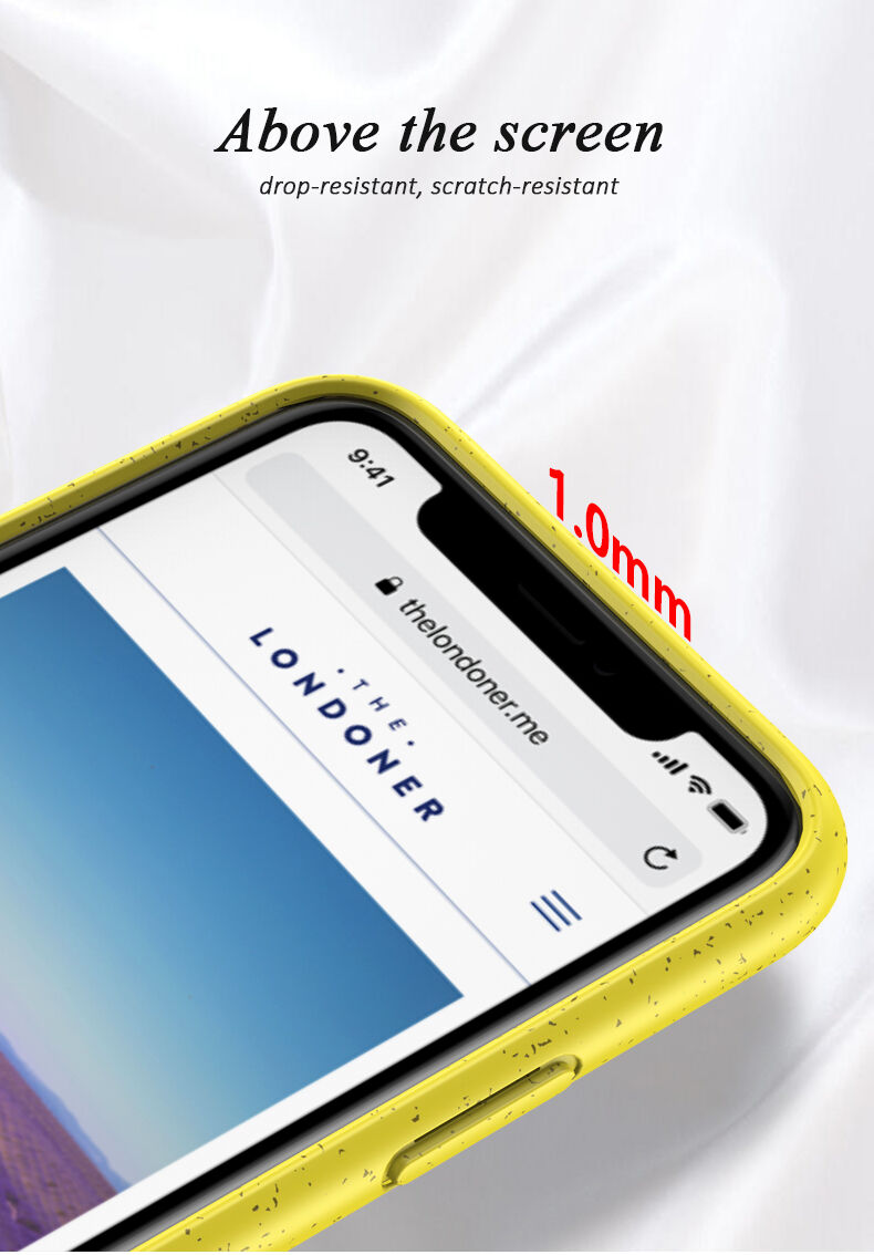 Matný eko razgradiva maskica za iPhone 11 Pro - crvena