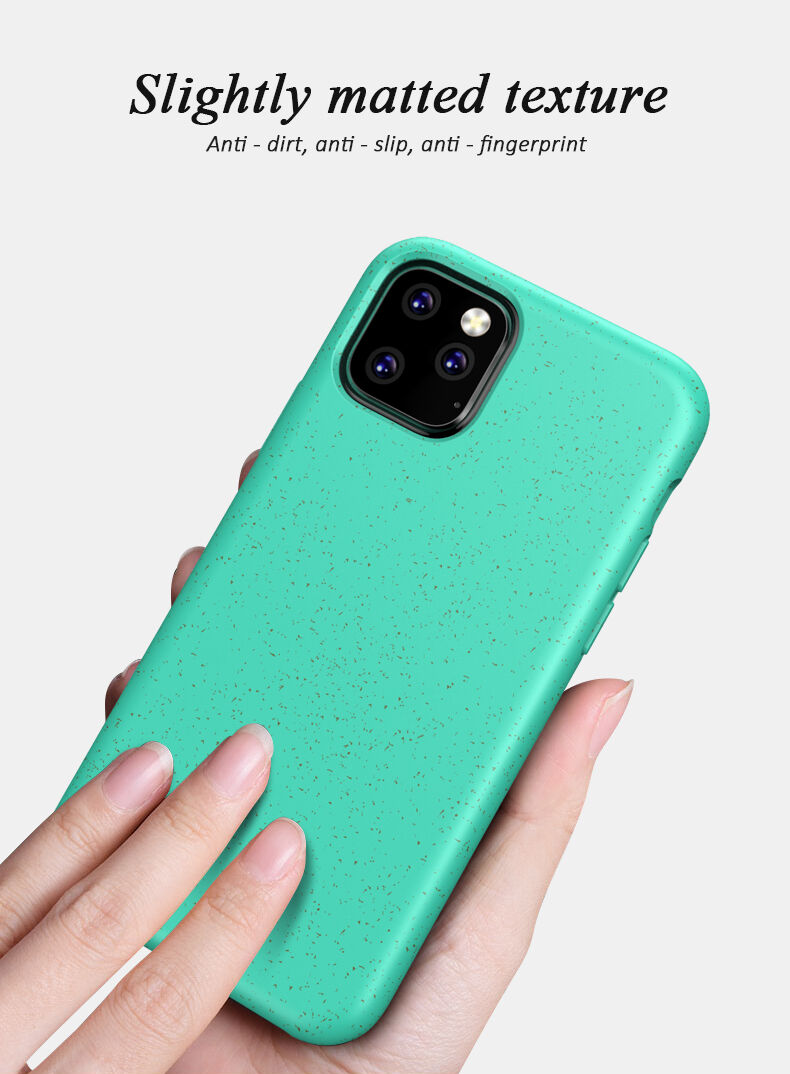 Matný eko razgradiva maskica za iPhone 11 Pro - crvena