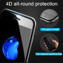 4D kaljeno staklo 9H (Tempered Glass) za iPhone 6 Plus / 6S Plus - 0.26 mm - crna