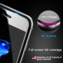 4D kaljeno staklo 9H (Tempered Glass) za iPhone 6 Plus / 6S Plus - 0.26 mm - crna