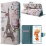 Otvarajuća maska / futrola za iPhone 6S / 6 - Eiffel s cvijetom