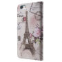 Otvarajuća maska / futrola za iPhone 6S / 6 - Eiffel s cvijetom