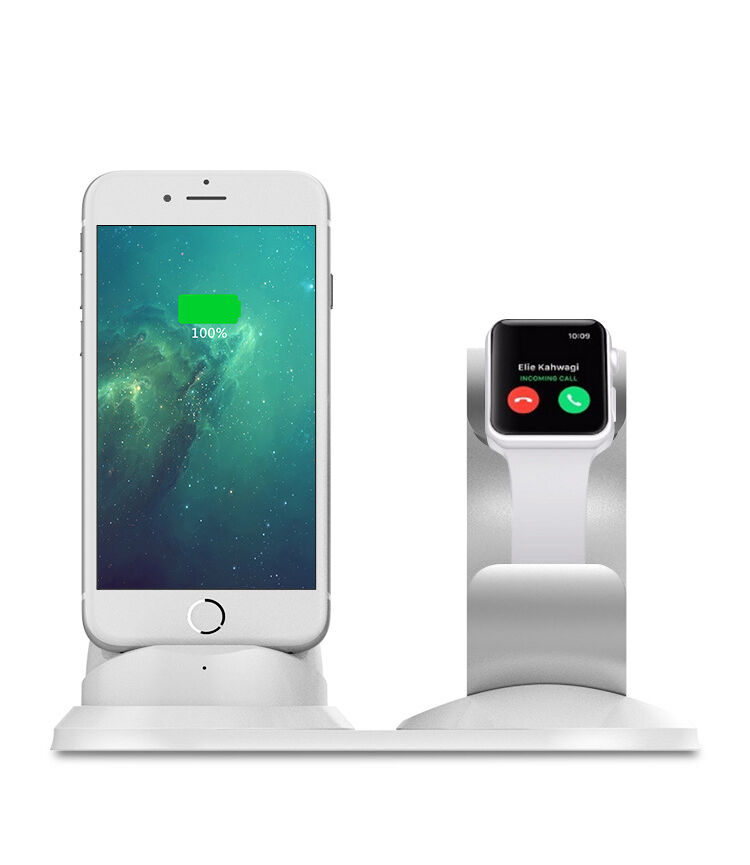 Aluminijska stanica za punjenje za Apple Watch a iPhone - Siva