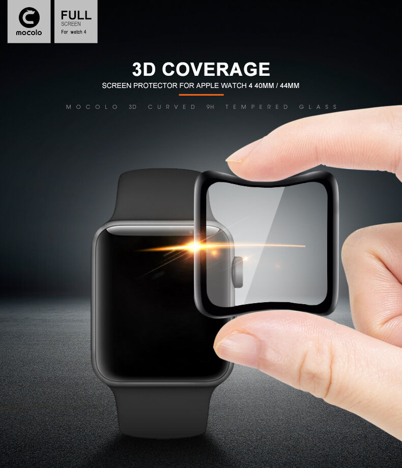 Mocolo kaljeno 3D staklo s mekim rubom za Apple Watch 40mm
