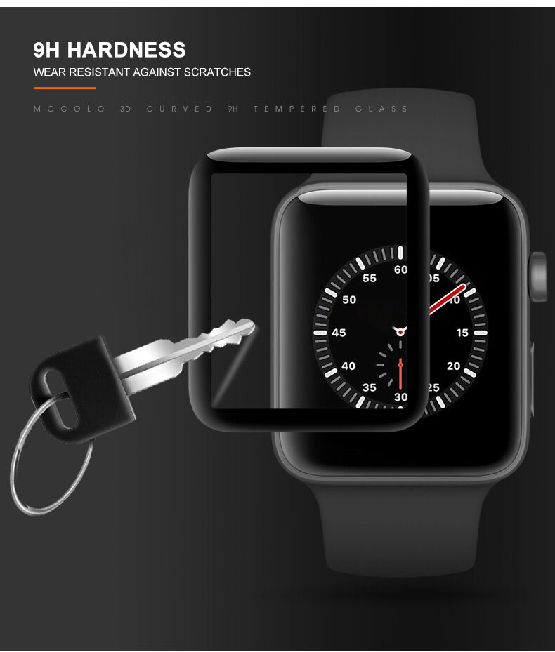 Mocolo kaljeno 3D staklo s mekim rubom za Apple Watch 40mm