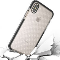 maskica za iPhone XS / iPhone X s ojačanim okvirom i zaštitom od pada - Crnobijeli