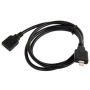 Produžni kabel Lightning Male / Lightning Female za iPhone / iPad / iPod / AirPods - 1 m - crna