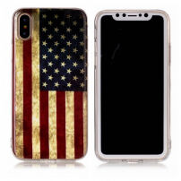 Plastična stražnja maska za Apple iPhone XS / iPhone X - Američka zastava