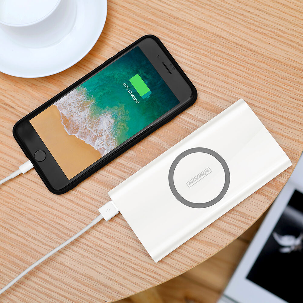 NILLKIN prijenosno napajanje 10000mAh s bežičnim napajanjem - bijela
