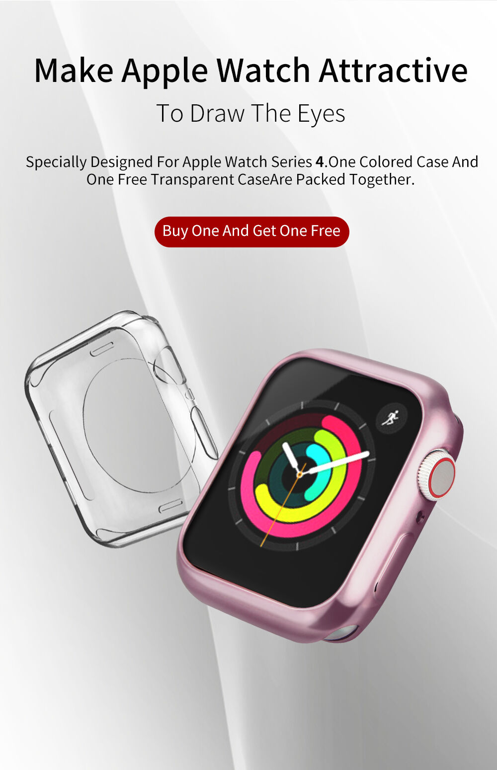 Dux Ducis zaštitna torbica za Apple Watch 44mm - roza