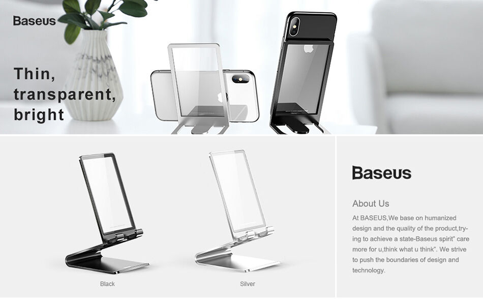 BASEUS elegantni stalak za iPhone - crna