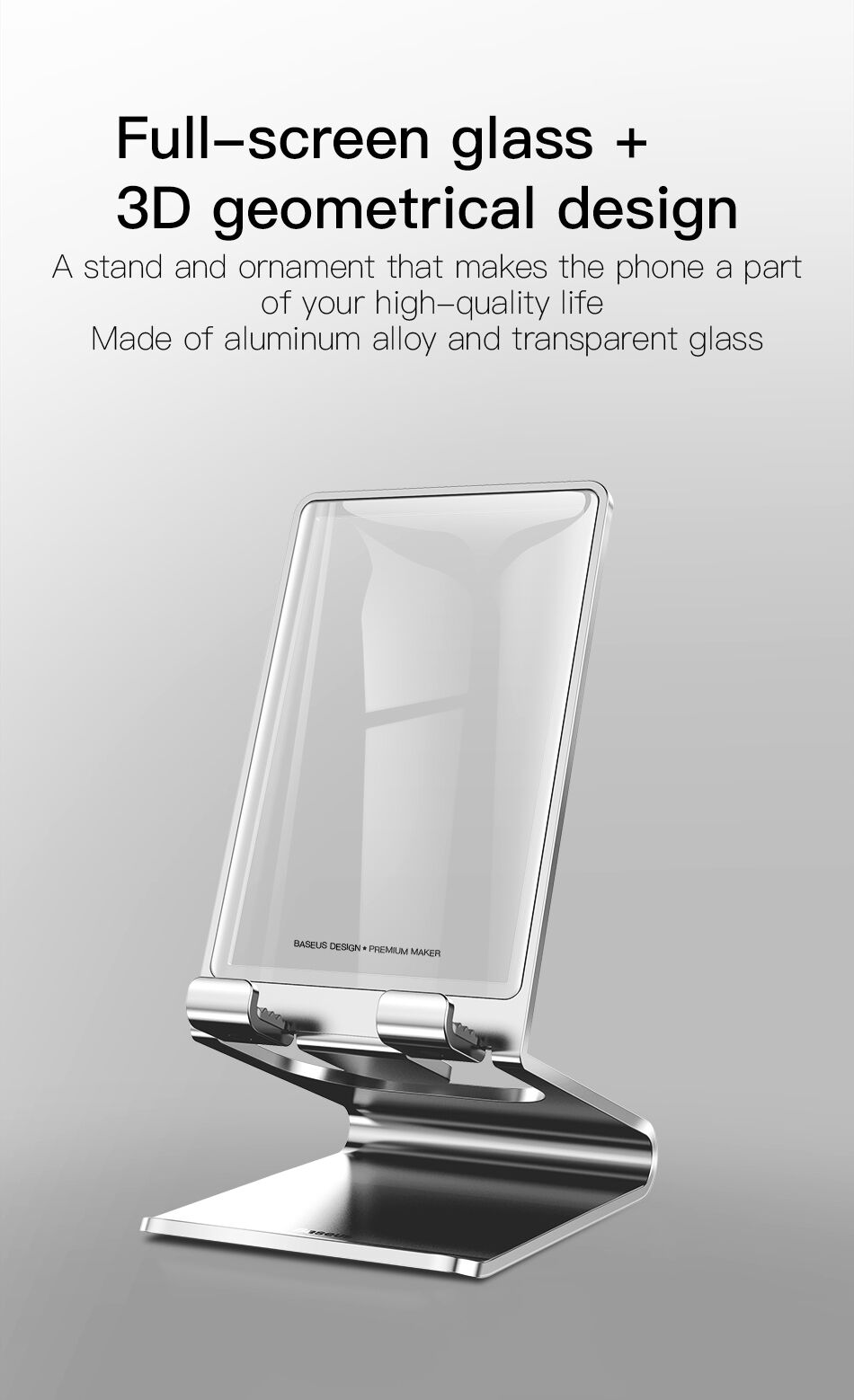 BASEUS elegantni stalak za iPhone - crna