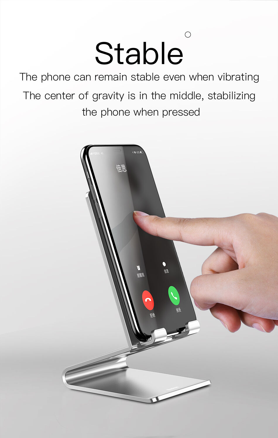BASEUS elegantni stalak za iPhone - crna